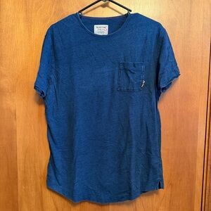 Burton Short Sleeve Shirt Navy Blue Small